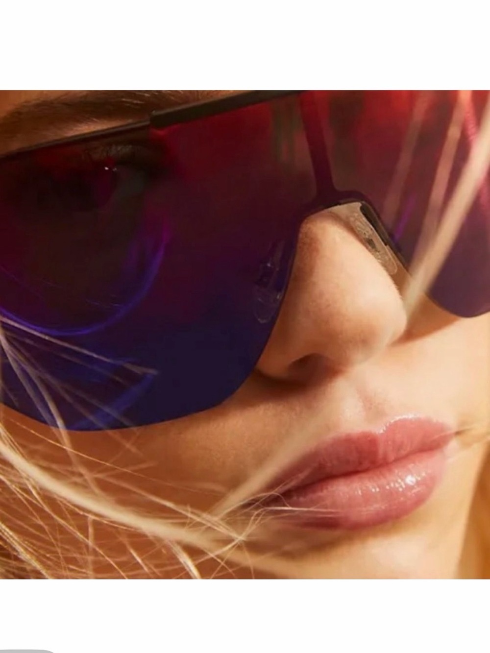 Quay Australia - On The Edge - Unisex Rimless Shield Sunglasses - Multicolor - Picture 2 of 9